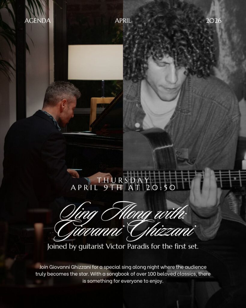 April Agenda – The Velvet Room