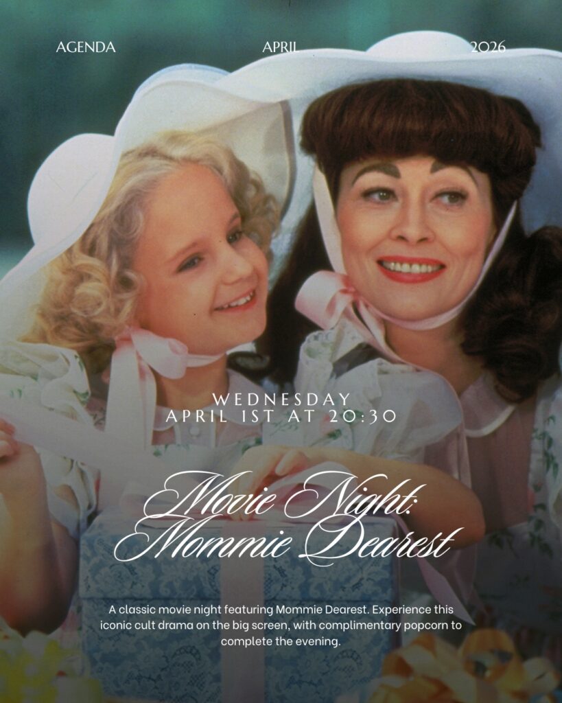 April Agenda – The Velvet Room